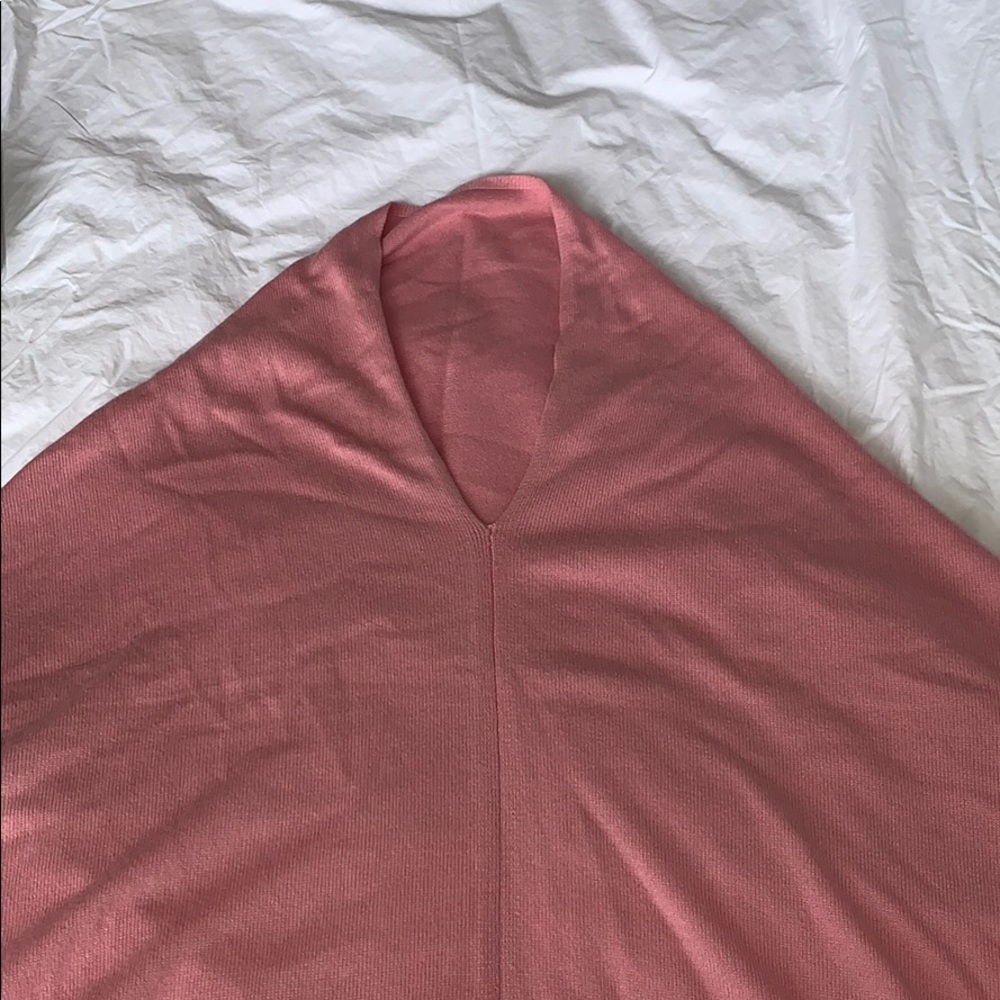 Pink silk/cashmere wrap